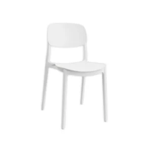 Silla plástica blanca