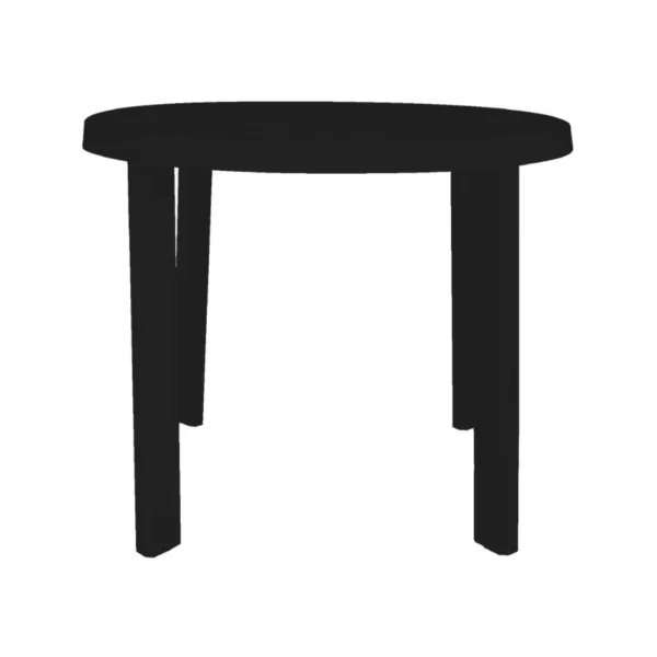 Mesa redonda negra 90 cm – GARDENLIFE