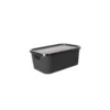 Caja organizadora plástica Yute Trevi 7 L negra - GEMPLAST
