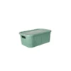 Caja organizadora plástica Yute Trevi 7 L oliva - GEMPLAST