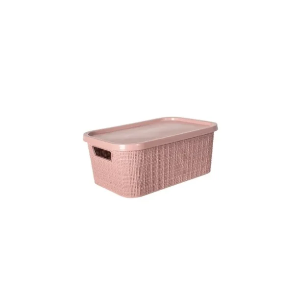 Caja organizadora plástica Yute Trevi 7 L rosa – GEMPLAST