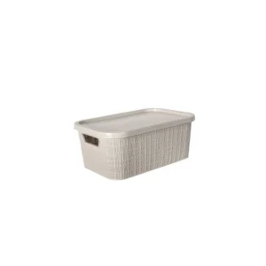 Caja organizadora plástica Yute Trevi 7 L greige – GEMPLAST