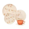 Set de vajilla cerámica 30 piezas Unni Orquídea - OXFORD