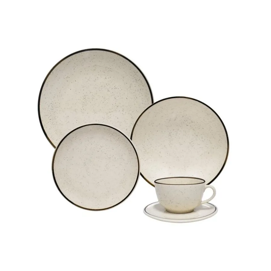 Set de vajilla cerámica 30 piezas Unni Brisa - OXFORD