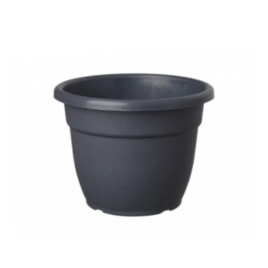 Maceta plástica redonda gris azabache 35 cm – GEMPLAST