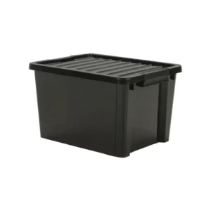 Caja plástica Life Box 30 L negra con ruedas – GARDENLIFE