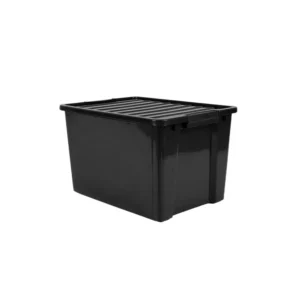 Caja plástica Life Box 50 L negra con ruedas – GARDENLIFE
