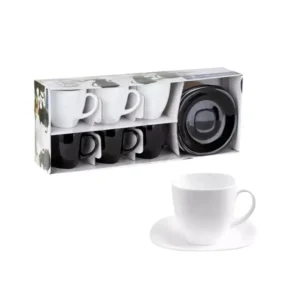 JGO VID TE x 6 c/P CARINE BCO-NEGRO