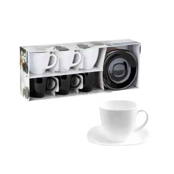 JGO VID TE x 6 c/P CARINE BCO-NEGRO