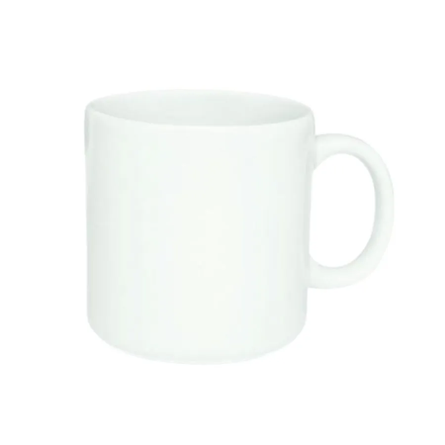 Jarro mug liso de cerámica 330 cc blanco – BIONA