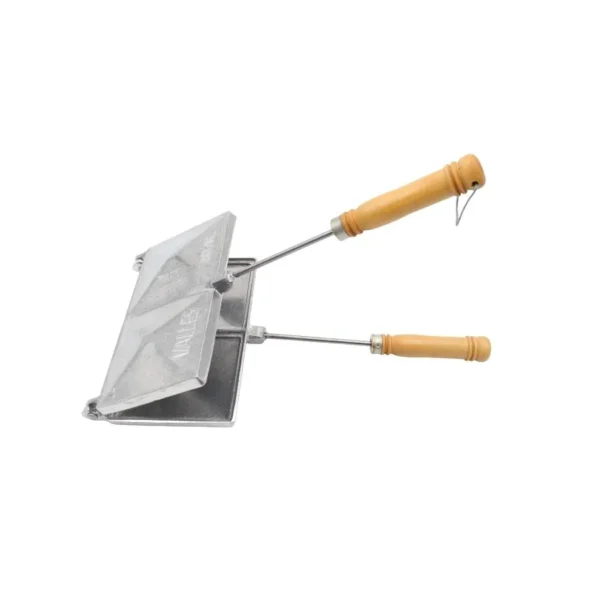 Carlitera de aluminio doble con mango de madera