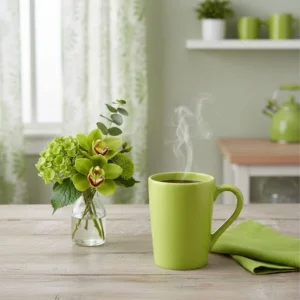 Jarro mug liso de cerámica 230 cc verde – BIONA