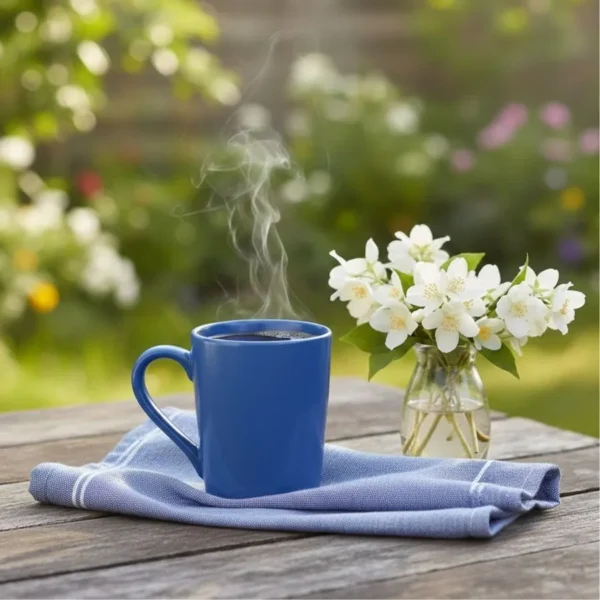 Jarro mug liso de cerámica 230 cc azúl – BIONA