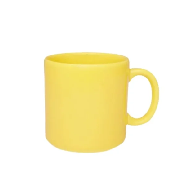 Jarro mug liso de cerámica 330 cc amarillo – BIONA