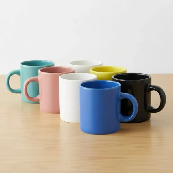 Jarro mug liso de cerámica 330 cc azul – BIONA
