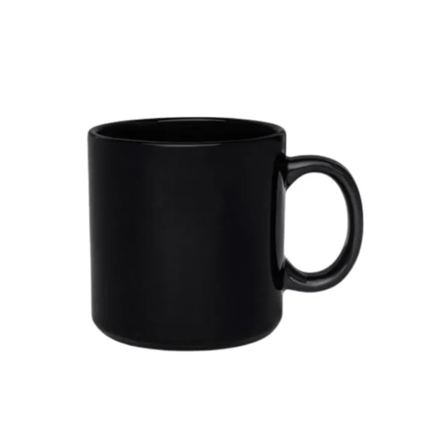 Jarro mug liso de cerámica 330 cc negro – BIONA