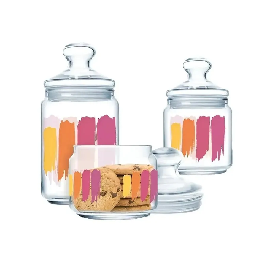 Set 3 frascos de vidrio Club Paint Brush - LUMINARC