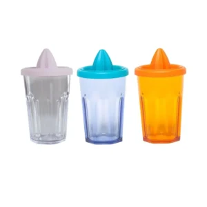 Vaso facetado con exprimidor acrílico – BIPO