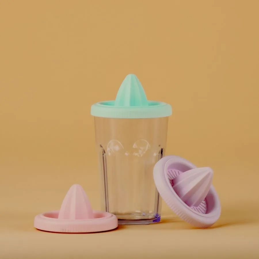 Vaso facetado con exprimidor acrílico – BIPO