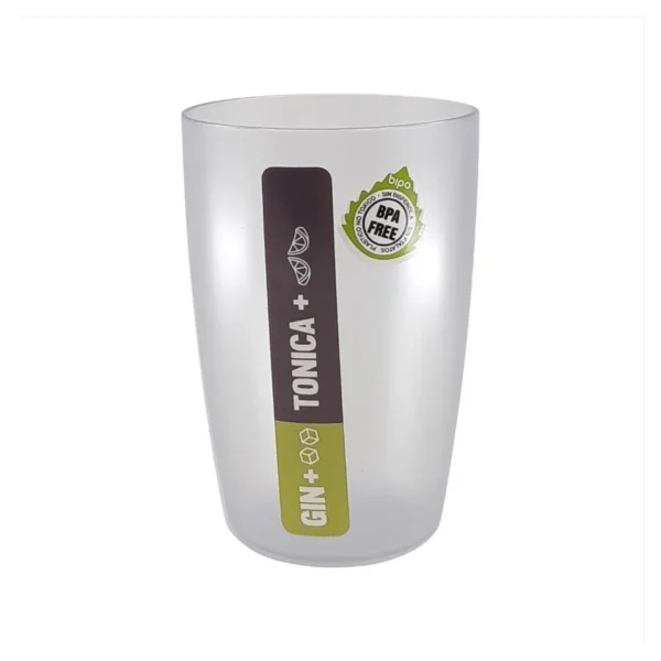 Vaso plástico con gráfica Gin/Fernet trago largo 500 cc – BIPO