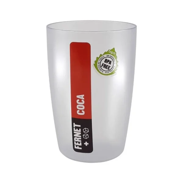 Vaso plástico con gráfica Gin/Fernet trago largo 500 cc – BIPO