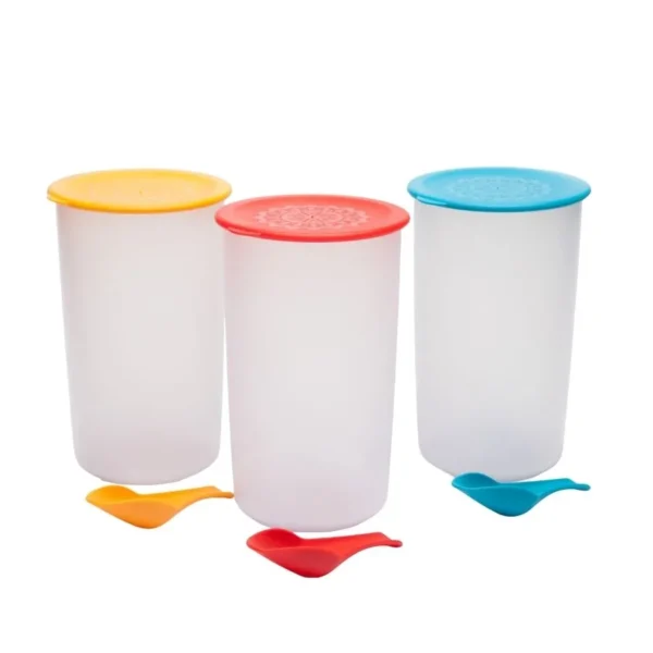 Tarro plástico con tapa y cuchara 1,75 L – BIPO