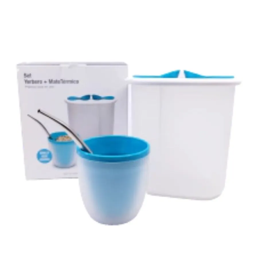 Set vertedor plástico 500 cc con mate y bombilla – BIPO