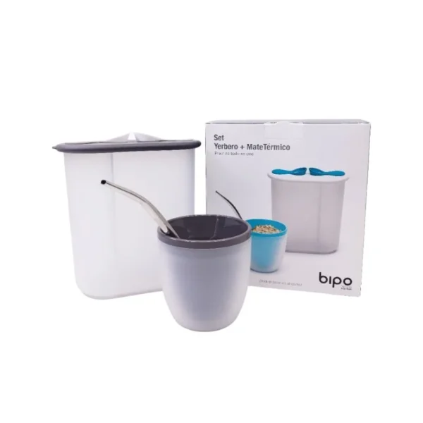 Set de yerbero/azucarero, mate y bombilla – BIPO