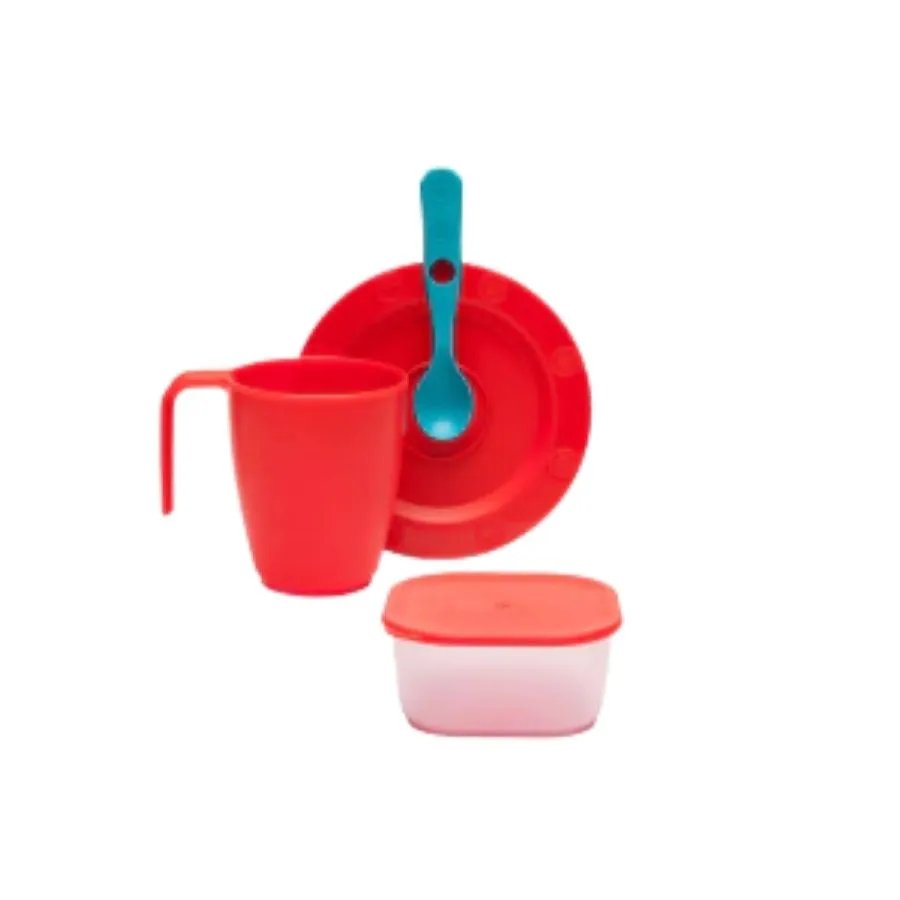 Set infantil con jarro, plato, cuchara y hermético – BIPO