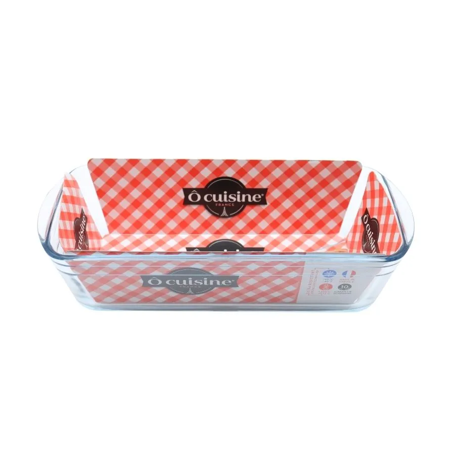 Budinera de vidrio rectangular 28 x 11 cm – Ôcuisine