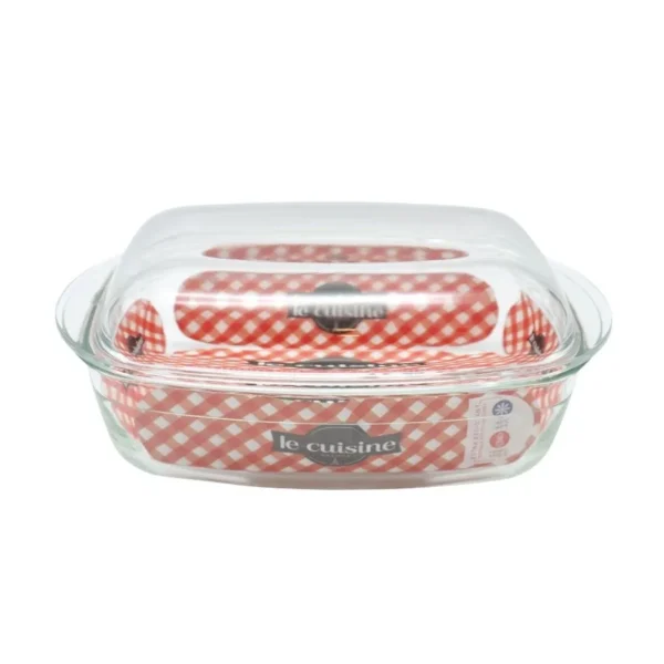 Cacerola de vidrio con tapa 4,5 L – LE CUISINE