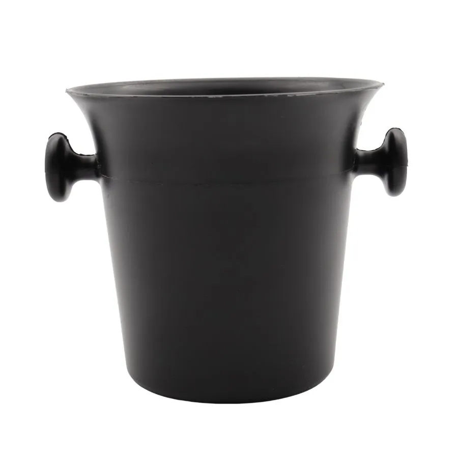 BALDE PLAST p/HIELO YESI "CH" NEGRO