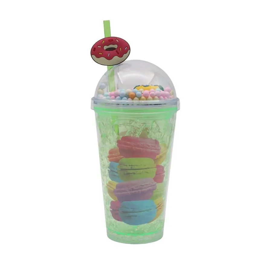 VASO ACRIL DOBLE "MODEL POSTRE" c/SORB