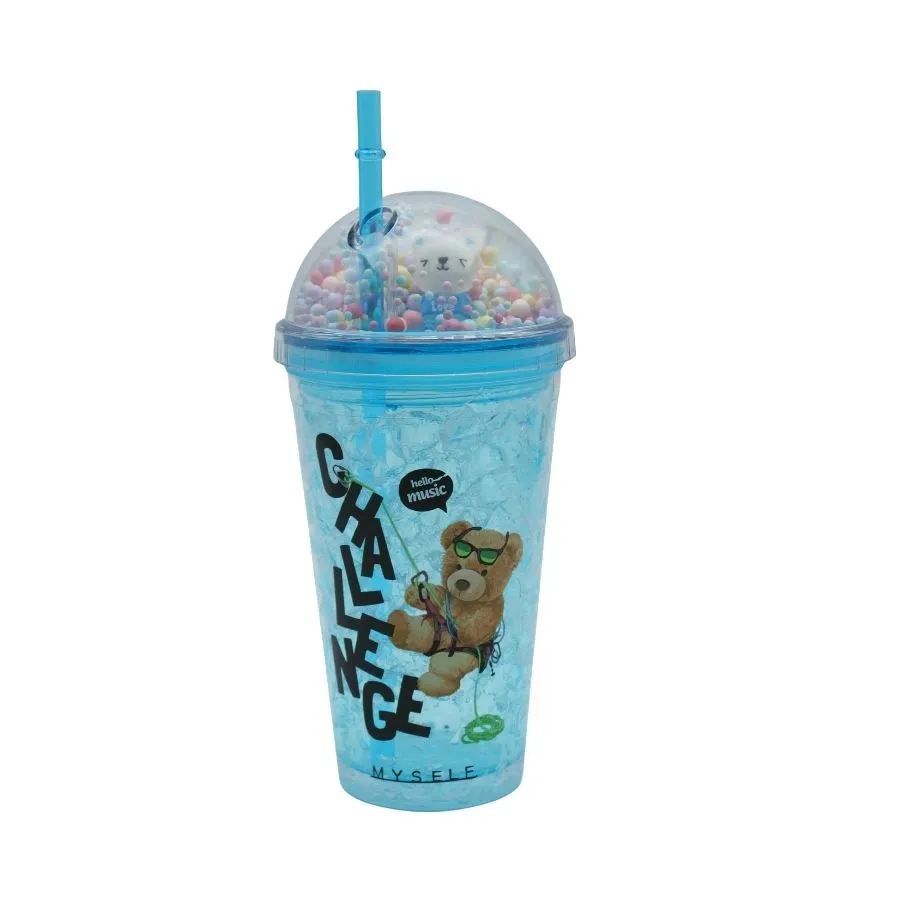 VASO ACRIL DOBLE "FROZEN" c/SORB CEL