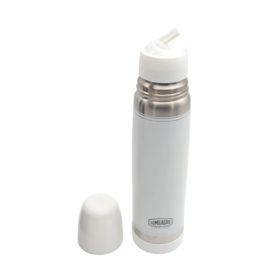 Termo de acero inoxidable Luminox blanco 1 L – LUMILAGRO