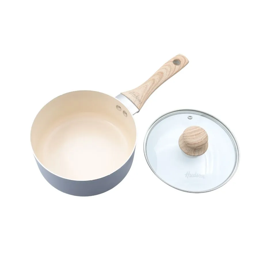 Cacerola antiadherente Crema con mango 18 cm (1,7 L) – HUDSON