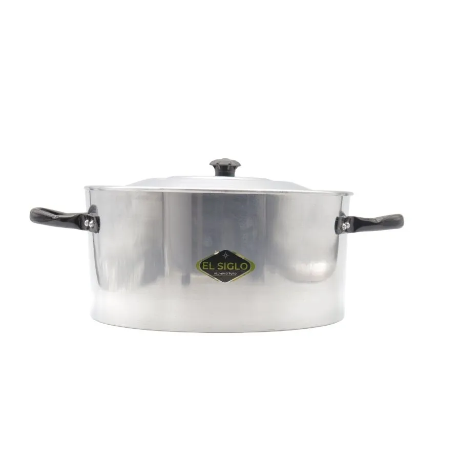 Cacerola de aluminio asa charolada Jesica 28 cm (8,6 L) – EL SIGLO