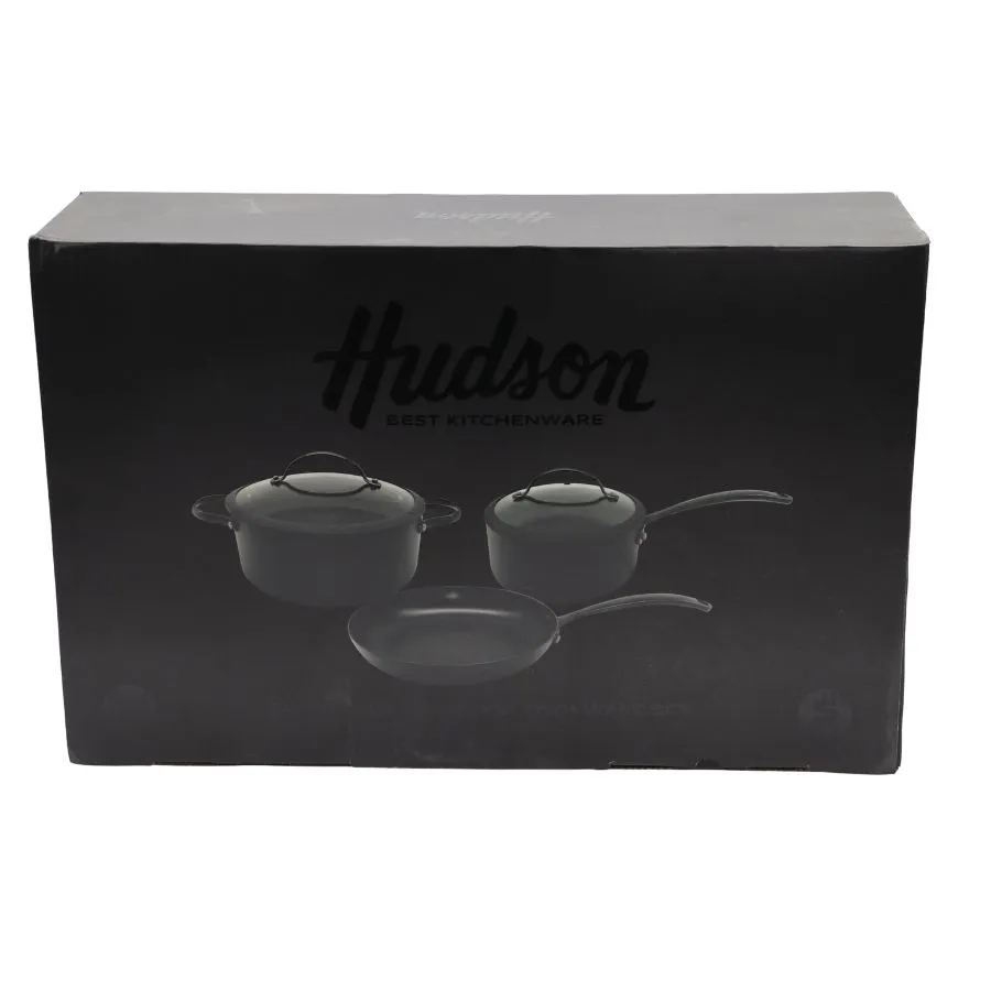 Batería de cocina antiadherente 5 piezas Total Black – HUDSON