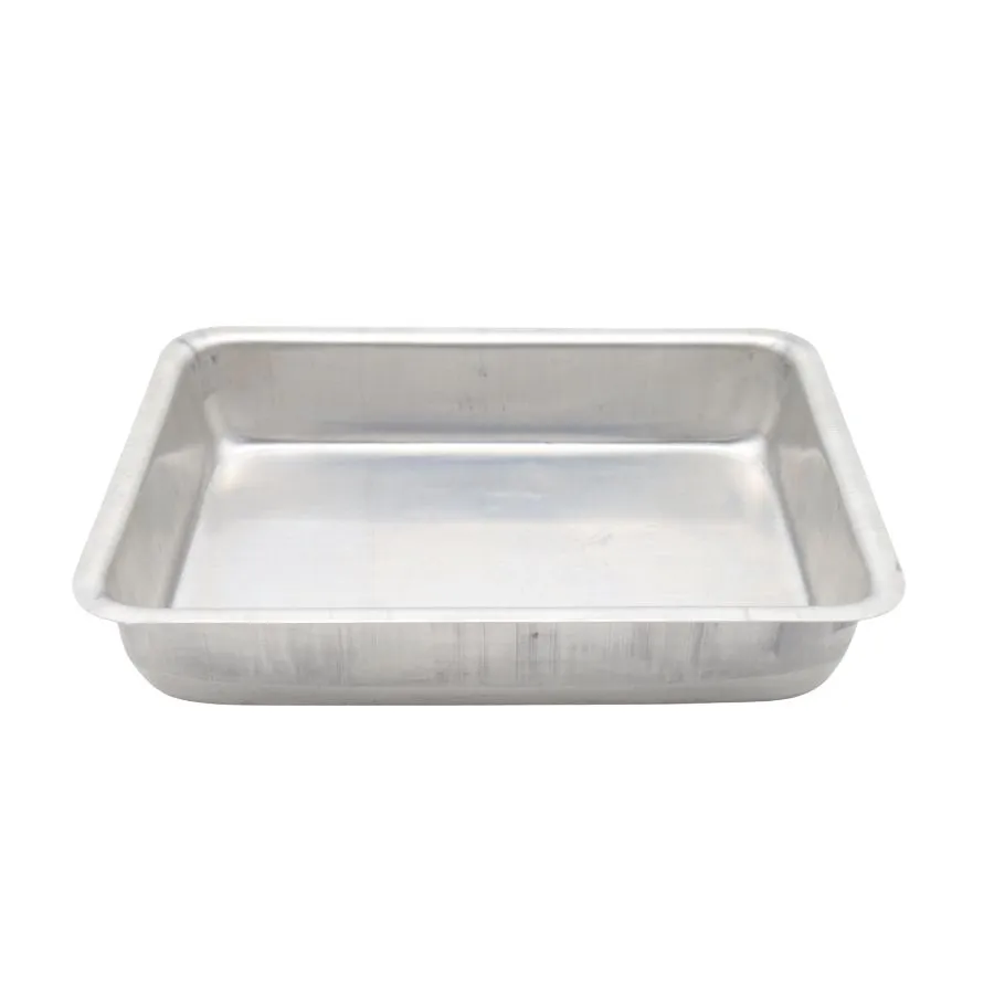 Tortera de aluminio alta rectangular N° 2 – REAL