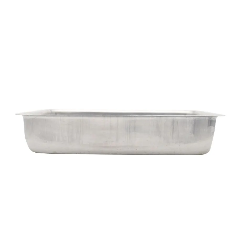 Tortera de aluminio alta rectangular N° 2 – REAL