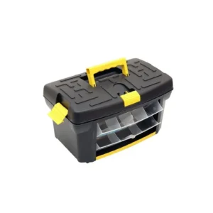 Caja plástica para herramientas 16" Utility doble fondo con bandeja y gavetas frontales – SAO LEOPOLDO