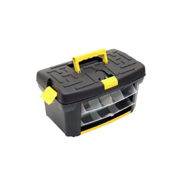 Caja plástica para herramientas 16" Utility doble fondo con bandeja y gavetas frontales – SAO LEOPOLDO