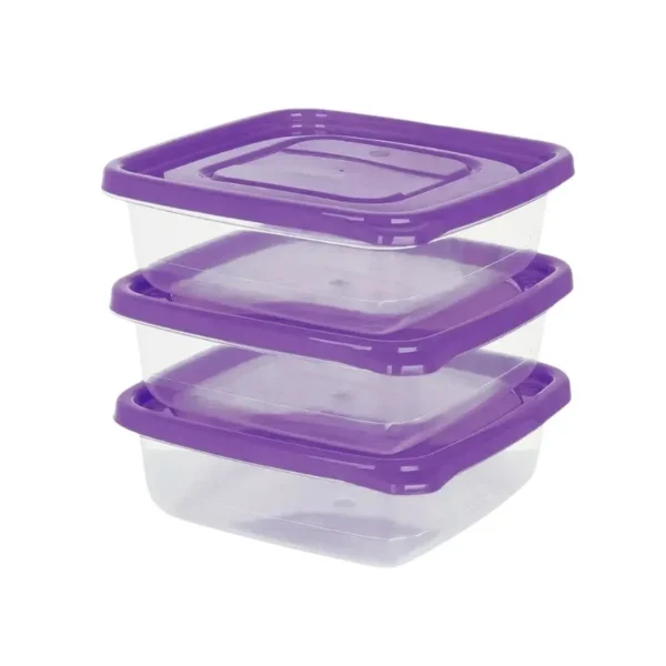 HERMET PLAST M CLICK CUAD 600 ml SET x 3