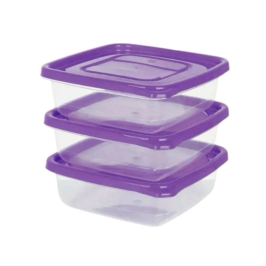 HERMET PLAST M CLICK CUAD 600 ml SET x 3