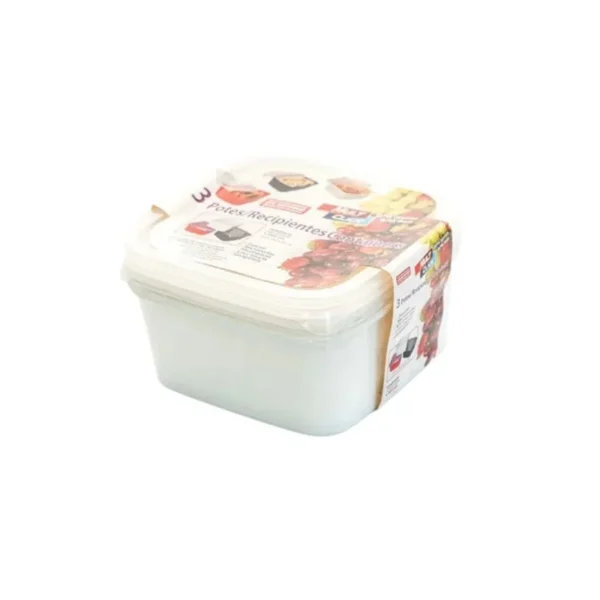 HERMET PLAST M CLICK CUAD 1900ml SET x 3