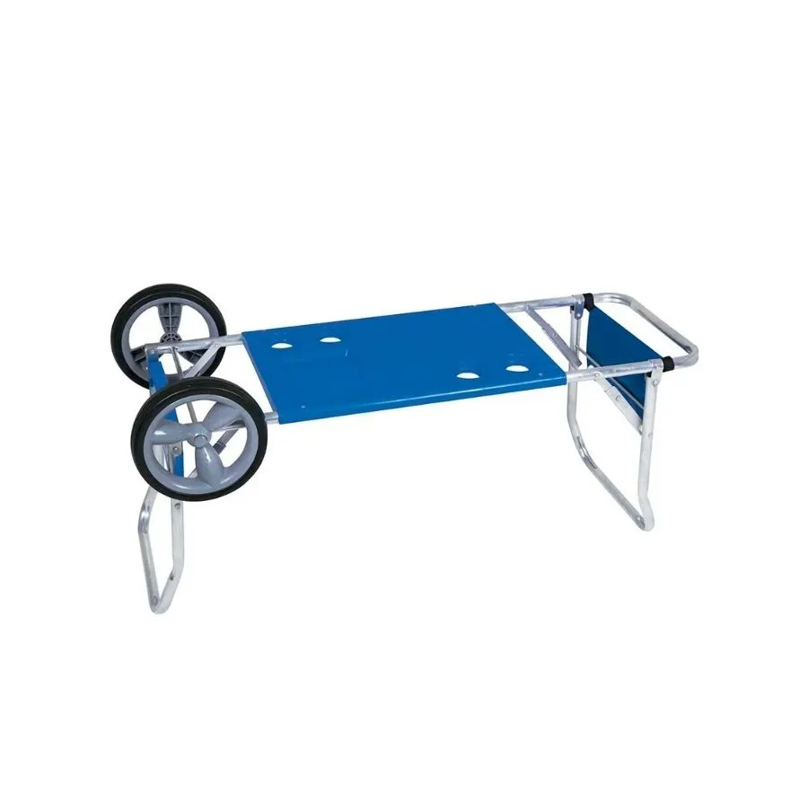 Carro mesa de playa plegable azúl – SAO LEOPOLDO