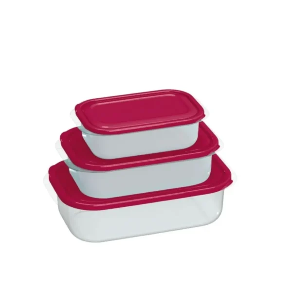 Set herméticos plásticos rectangulares x 3 – NITRON