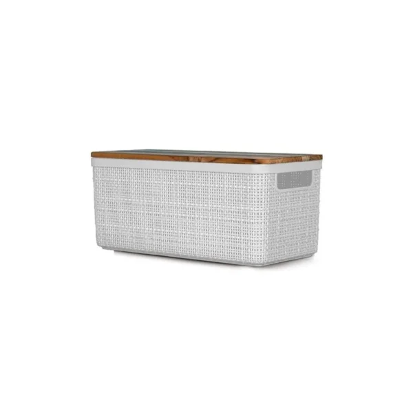 Caja organizadora rectangular yute 21 cm – NITRON