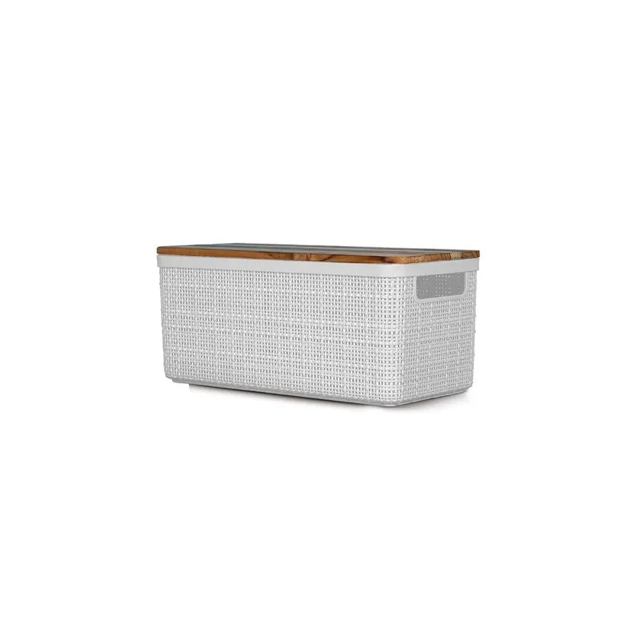 CAJA PLAST ORG YUTE NT RECT 28 BCA c/T MAD