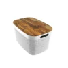 Caja organizadora oval yute 33 cm - NITRON